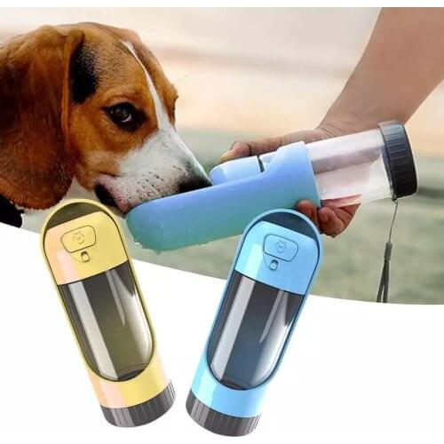 Portable Pet Dog Water Bottle Drinking Bowls For Small Large Dogs Cats Feeding Water Dispenser Activated Carbon Filter Supplies