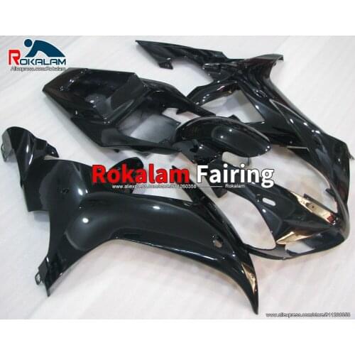 Aftermarket Fairings For Yamaha R1 YZF1000 2002 2003 Bright Black Motorcycle Body Kit (Injection Molding)
