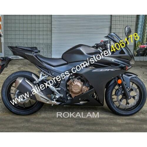 After Sale Body Shell For Honda CBR500R 2016 2017 2018 CBR 500R 16 17 18 Matte Black Fairing Kit (Injection molding)