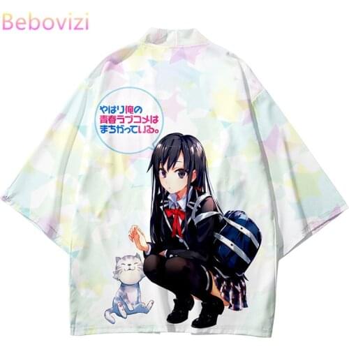 Plus Size XXS-6XL Fashion Cartoon Kawaii Japanese Streetwear Cardigan Women Men Harajuku Haori Cosplay Kimono Top Yukata Clothes