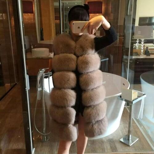 Savabien Autumn Winter Luxury Long Faux Fur Vest Women Sleeveless Fluffy Jacket Plus Size Faux Fur Coat Gilet Female Overcoat