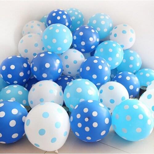 15 stks/partij 12''Polka Dot Latex Ballon party decoraties bruiloft globos Rood zwart Blauw verjaardag bal