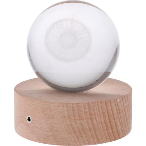Light Crystal Night Projector Colourful Ball with Stand