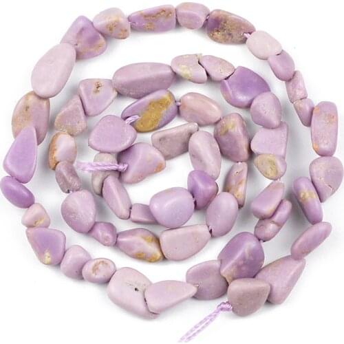 YHBZRET 4~8mm Purple Phosphosiderite Natural Stone Violet Irregular Gravel Loose spacers beads for Jewelry making bracelet DIY