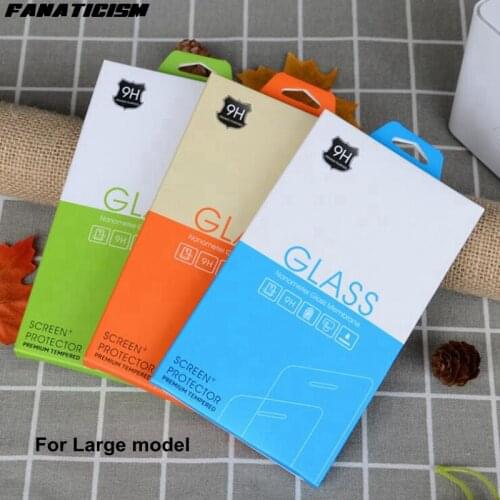 50pcs Tempered Glass Screen Protector Universal Retail Packaging For iphone 12 11 XR XS Max 7 8 3D Full Cover Glass Packing Box