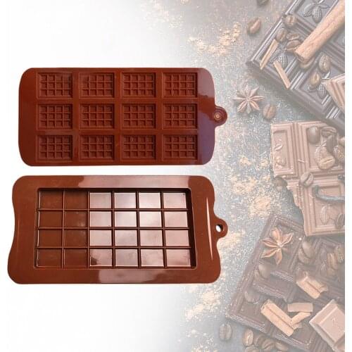 1PC 12/24 Hole Waffle Lattice Mold Muffin Quiche Cone Model Chocolate Plate Fondant Decoration For Baking Cake Accessories