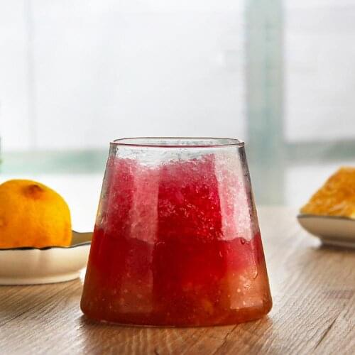 250/300ml Heat Resistant Clear Irregular Ice Cream Whisky Beer Glass Cup Mug