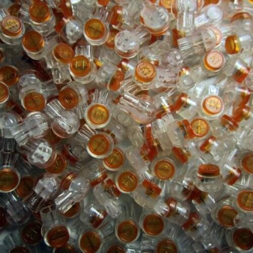 100pcs Rj45 Connector Crimp Connection Terminals K1 Connector Waterproof Wiring Ethernet Cable Telephone Cord Term