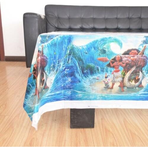 108x180cm Moana Tablecloth Party Kids Birthday Decoration Moana Party supplies