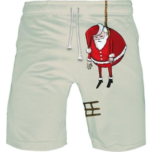 3D Merry Christmas Board Shorts Trunks 2019 Summer New Quick Dry Beach casual Shorts teenager Hip Hop Short Pants Beach Wear