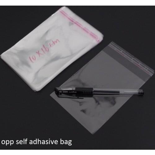 500pcs/lot 10x13+3cm Clear Transparant Opp Self Adhesive Packing Bags For Magazines Newspapers Photos, Cds Bread, Popcorn, Nuts