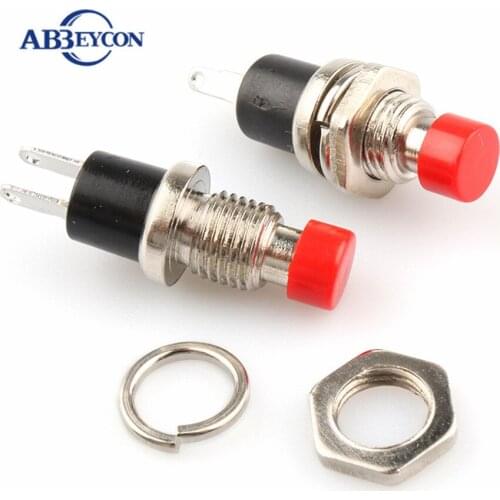6PCS,Mini Round Momentary Push Button Switch Press The Self-Reset,PBS-110,7MM,Micro Switchs,Normally Open,Normally Closed,1NO1NC