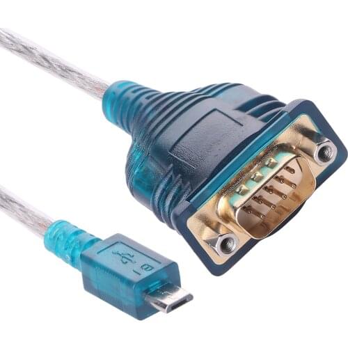 FTDI Micro USB to DB9 Male RS232 COM Port Interface Adapter Converter Data Cable Support Win10