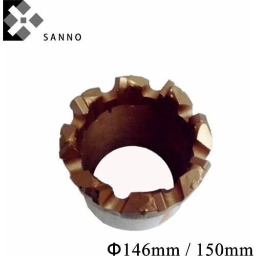 146mm 150mm PDC diamond compound drill bit triangle shape blade drilling well mining tool high hardened power fast drill bits