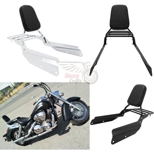 Motorcycle Passenger Backrest Sissy Bar Luggage Rack For Honda VTX 1300C 1800C VTX1300C VTX1800C ALL YEAR VTX 1800 F 2005 - 2011
