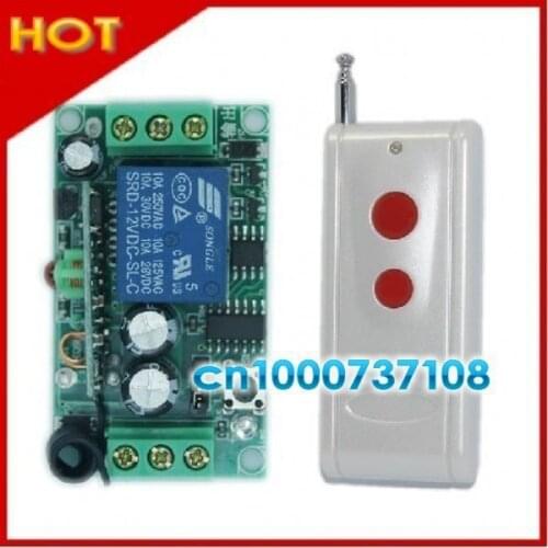 Free shipping 12V 1ch wireless remote control switch automation 315mhz/433.92mhz Long distance transmitter receiver livolo