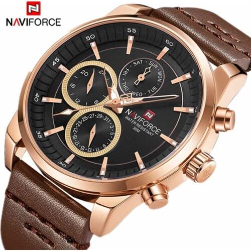 NAVIFORCE Top Brand Luxury Mens Watch full steel WristWatch Digital Sports Watches Waterproof Quartz Clock Relogio masculino