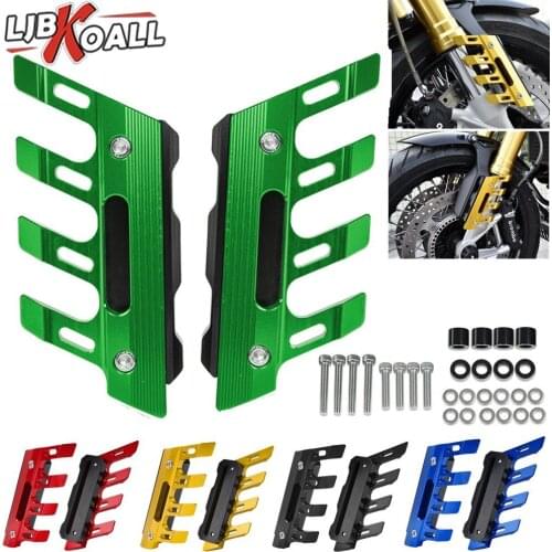 For Yamaha MT09 MT10 CBR600 R1200GS Kawasaki Z750 Z800 Z900 Z1000 KTM 390 Duke Front Fender Slider Wheel Protection Guard Cover