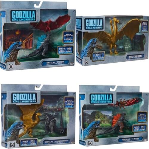 Godzilla King Ghidorah Rodan Mothra Pvc Action Figurine Collectible Model Toy Birthday Gifts
