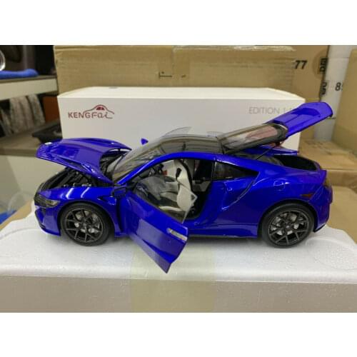 KengFai Honda NSX Edition Blue 1/18 Scale Die-Cast Model Car 4 Door Open New in Box