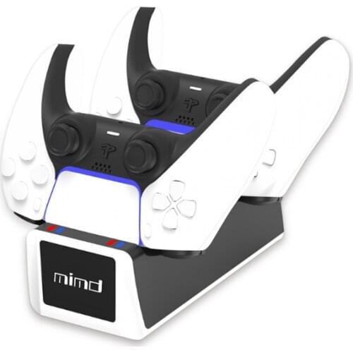 Besegad Handle Controller for PS5 USB Charger Dual Charging Station Dock Stand Cradle Holder for PlayStation5 PS5 Accessories