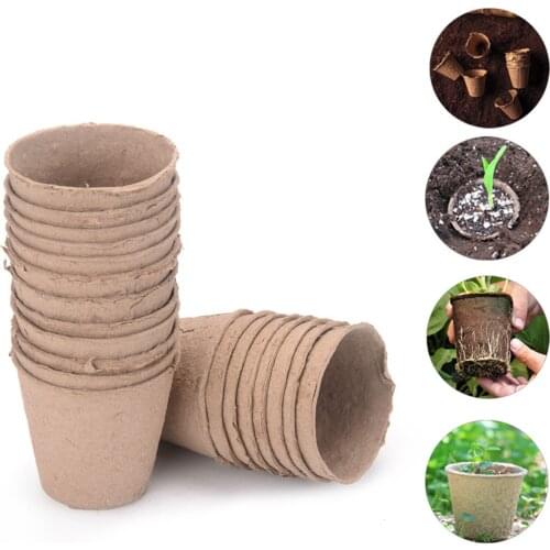 Plant Seedling Tray Peat Pots For Seedlings Seed Starter Kit Easy To Transplant Wide Applications Garden Seedling Tray
