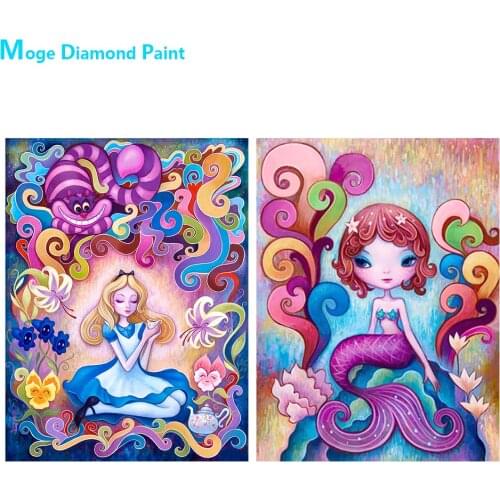 Cute Little Girl Cartoon Portrait Diamond Painting Round Full Drill Nouveaute DIY Mosaic Embroidery 5D Cross Stitch Home Decor