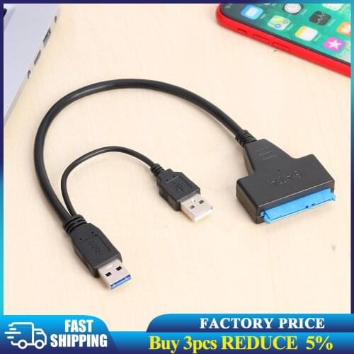 New SATA to Dual USB3.0 High Speed Adapter Cable for External 2.5 inch SATA/HDD USB Sata 3.0 Adapter