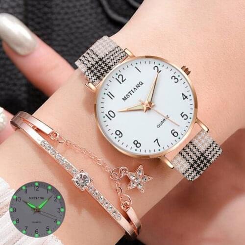 Pop Women Watches Simple Small Watch Leather Strap Casual Sports Wrist Clock Dress Vintage Wristwatches Ladie Watch