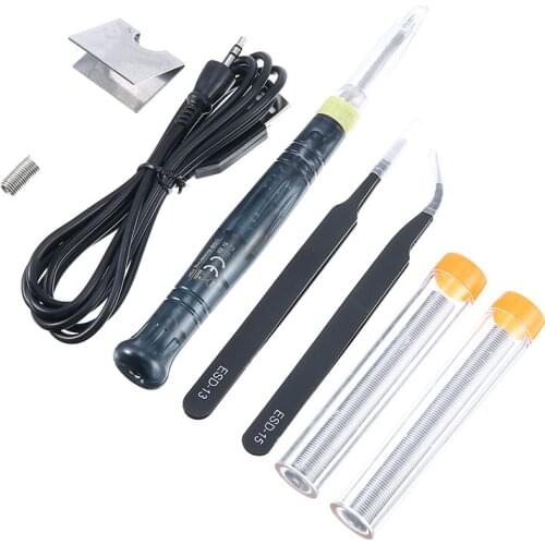 Mini Portable Professional Soldering Iron Pen Constant Temperature USB Powered 5V 8W Welding Kit Precision Weld Repair Hand Tool