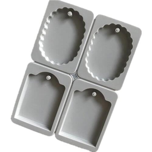 Silicone Resin Cabochon Rectangle And Oval Pendant Molds Jewelry Tools DIY Making Accessories H499