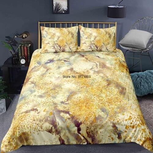 Modern Minimalist Marble Texture Bedding Set Single Double King Queen Size Multi-color Down Bed Cover Pillowcase Bedroom Decor