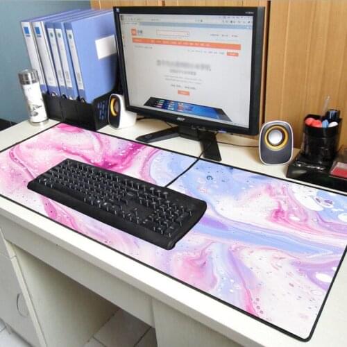 Textured Colorful Big Mouse Pad PC Game Console Mouse Pad L Non-slip Mouse Pad Keyboard Desktop Pad Suitable for Keyboard Carpet