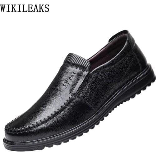 Loafers Men Dress Shoes Leather Formal Shoes Men Wedding Dress Oxford Shoes for Men Office 2021 Casual Business Suit Chaussures