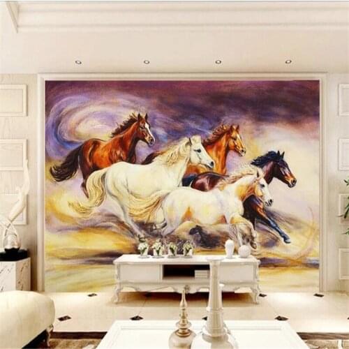 Wellyu papel de parede para quarto Custom wallpaper Go hand in hand and fight to the success of European and American oil pai