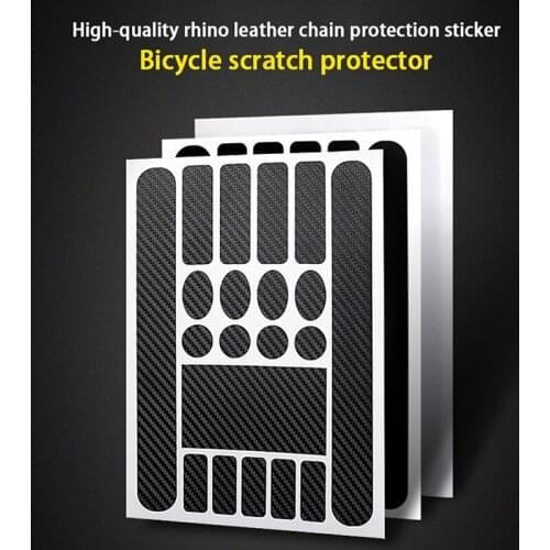Bicycle Protective Sticker Scratch Resistant Mountain Bike Frame Front Fork Protective Film Chain Frame Safety Tape Protector