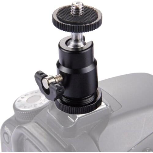 360 Degree Mini Tripod Ball Head Mount Hot Shoe Tripod Head Tripod Screw Head With Lock Swivel Konsait Brand