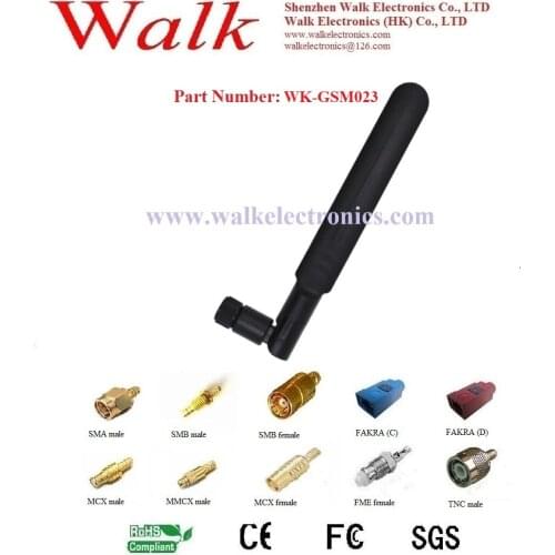 5.0dBi high gain SMA male straight foldable gsm gprs rubber antenna AMPS quad band stubby sma antenna