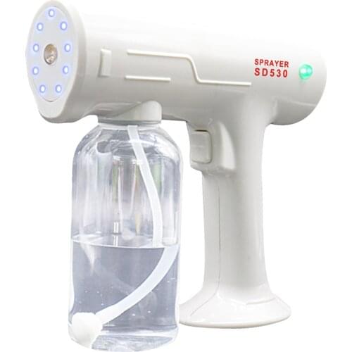 Automatic Fogger Machine, Handheld Nano ULV Sprayer, Electric Sanitizer Spray Gun for Home, Office, School, Garden