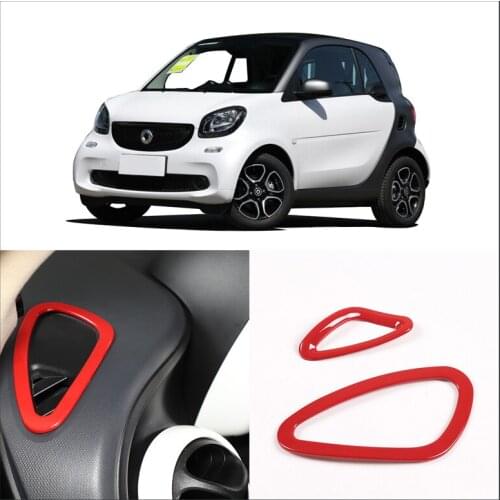 For Smart 453 Fortwo Forfour 15-20 ABS plastic Air-conditioning outlet frame of instrument panel cover Car Interior Accessories