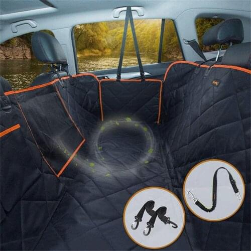 Pet Cat Dog Car Seat Cover Waterproof Pet Carrier Pet Transport Car Backseat Mats Protector Mat With Safety Belt For Dogs Travel