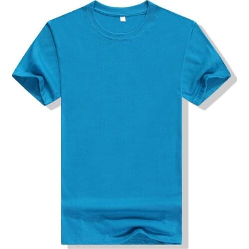 Plain cotton t shirts short sleeve o neck blank t-shirts candy color men camisa masculina undertale summer t-shirt men