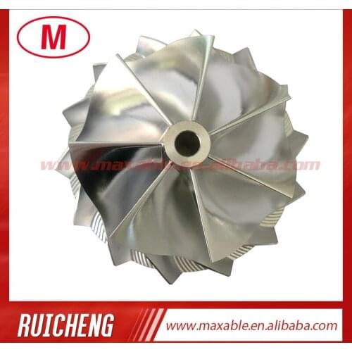 HX40 66.30/84.00mm 7+7 blades high performance turbocharger billet/milling/aluminum 2618 compressor wheel
