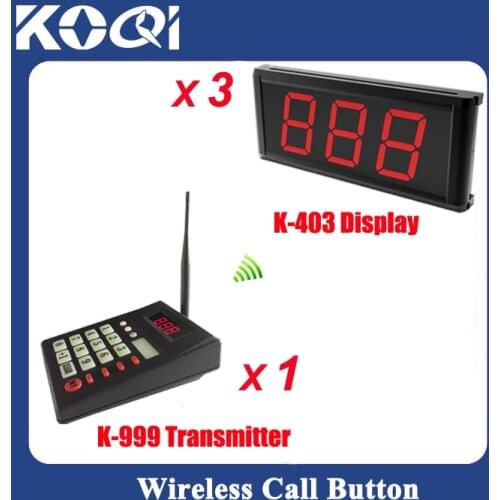 Clinic Queue calling system Patient calling system for hospital one transmitter with 3pcs K-403 display