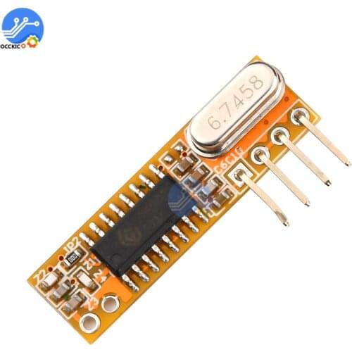 RXB12 Wireless Receiver Module 433Mhz High Sensitivity Superheterodyne Receiver Module for Arduino