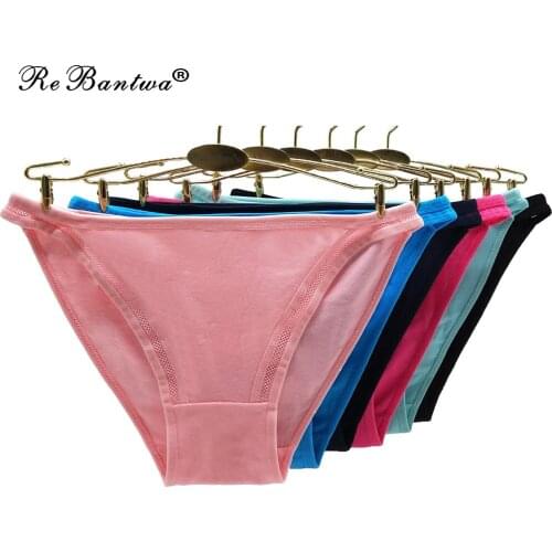 10pcs/pack Womens Underwear Cotton Panty Sexy Panties Female Underpants Solid Color Panty Culotte Femme Intimates Sexy Lingerie