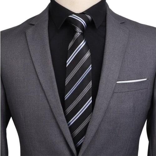 2020 New Men Tie Silk Stripe Business Wedding Mulberry Silk Plaid Grid Tie High Quality Gifts for Men Middle Class Men Neckties