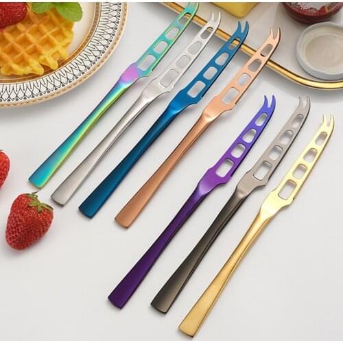 Butter Knife Spatula with Hole Dual-Purpose Butter Knife Bread Jam Cheese Cream Knife Magic Butter Machine 7 Pieces