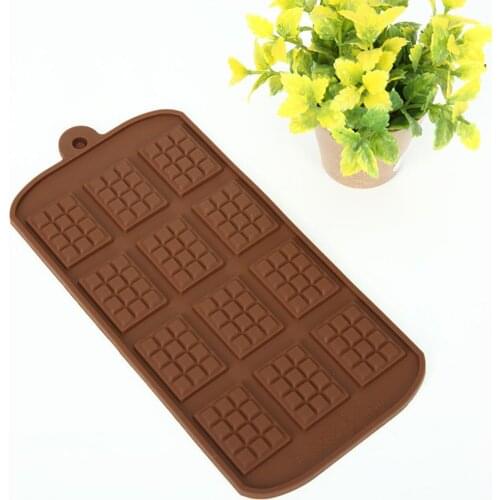 Silicone Cake Mold DIY Waffle Shape Chocolate Fondant Biscuit Baking Mould Tool