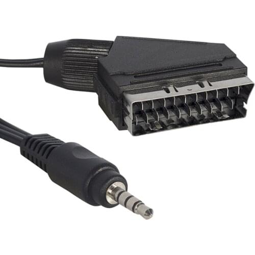 SATELLITE RECEIVER AV CABLE 3.5 MM ST MALE/SCART CABLE 1.2 METERS SHORT JACK (FOR TİVİBULAR)